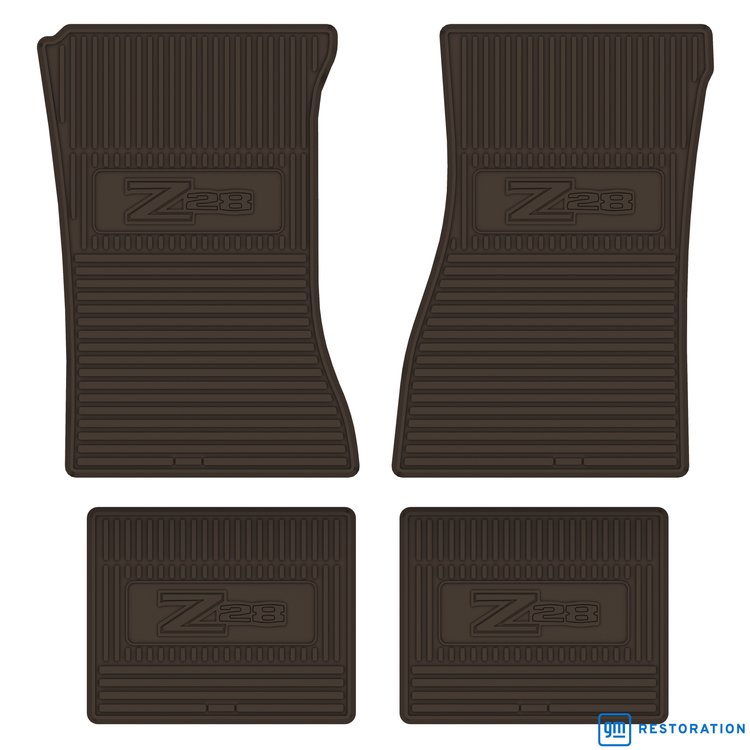 FMCZ0002002098 72/74 Z/28 LOGO VINYL FLOOR MATS -BROWN