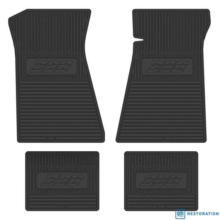 FMCZ0003003001 79/81 Z/28 LOGO VINYL FLOOR MATS -BLACK