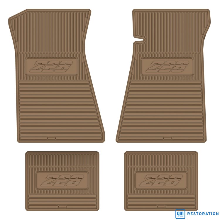 FMCZ0003003023 79/81 Z/28 LOGO VINYL FLOOR MATS -TAN