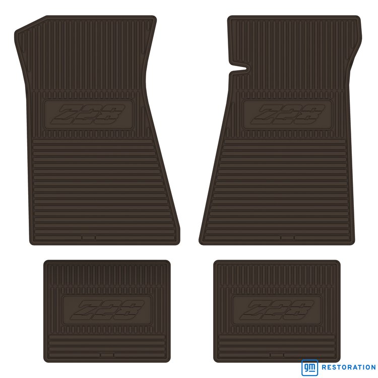FMCZ0003003098 79/81 Z/28 LOGO VINYL FLOOR MATS -BROWN