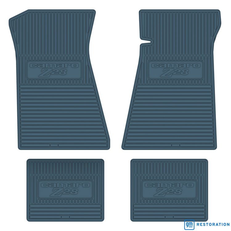 FMCZ0003004011 77 CAMARO Z/28 VINYL FLOORMATS MEDIUM BLUE