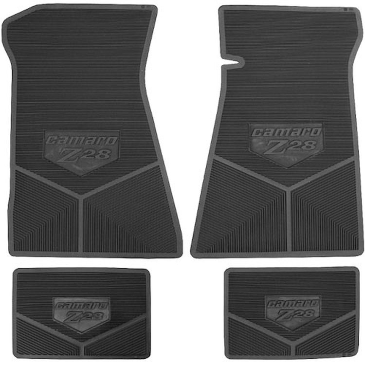 FMCZ0003005001 78 CAMARO Z/28 VINYL FLOORMATS BLACK
