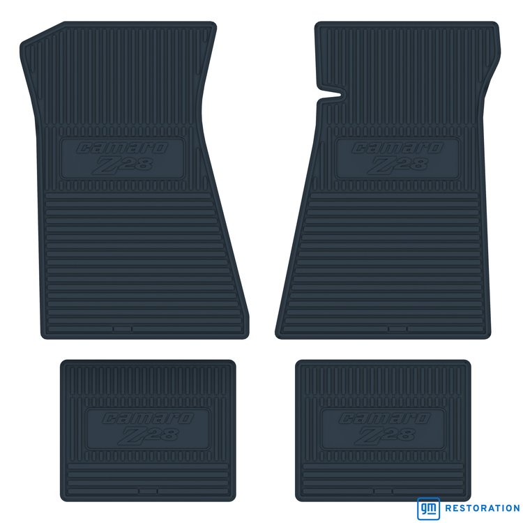 FMCZ0003005007 78 CAMARO Z/28 VINYL FLOORMATS DARK BLUE