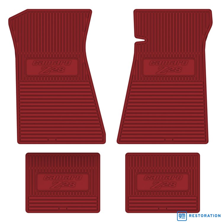FMCZ0003005020 78 CAMARO Z/28 VINYL FLOORMATS RED