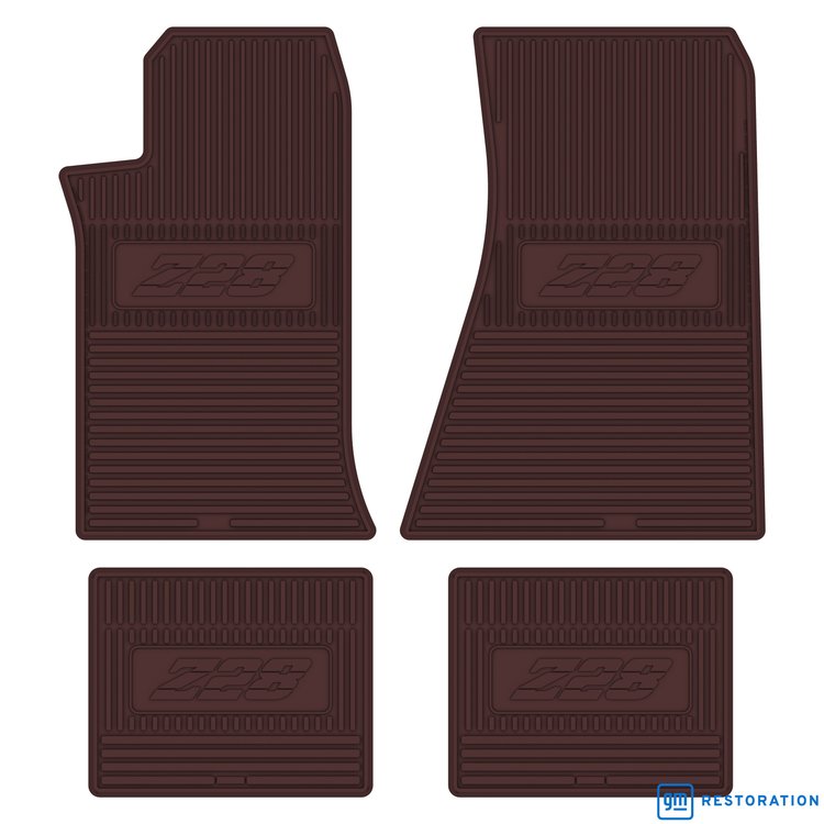 FMCZ0004004031 82/84 Z/28 LOGO VINYL FLOOR MATS -MAROON