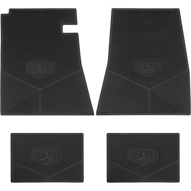 FMSS0003003001 66/67 SS 396 LOGO VINYL FLOOR MATS - BLACK