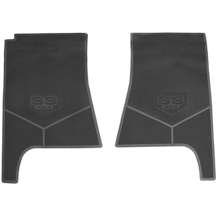 FMSS0004005001 70/72 SS 454 LOGO EL CAMINO VINYL FLOORMATS - BLACK