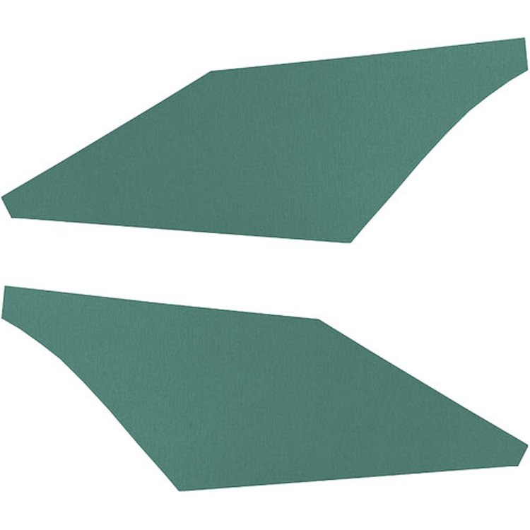 SB68GC50R 68 CAMARO SAIL PANEL BOARD TURQUOISE RIBBED