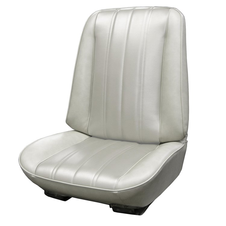 AA66GHE0010220G 66 CHEVELLE/MALIBU/EL CAMINO BUCKETS - FROST WHITE