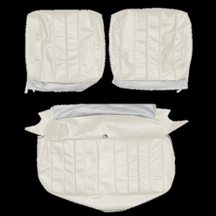 AA66GHE0020220G 66 CHEVELLE/MALIBU/EL CAMINO SPLIT BENCH - FROST WHITE