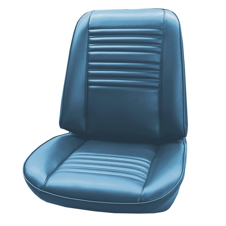 AA67GHE0010338G 67 CHEVELLE/MALIBU/EL CAMINO BUCKETS - BRIGHT BLUE