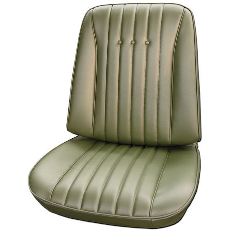 AA68GHE0010204G 68 CHEVELLE/MALIBU/EL CAMINO BUCKETS - METALLIC PARCHMENT