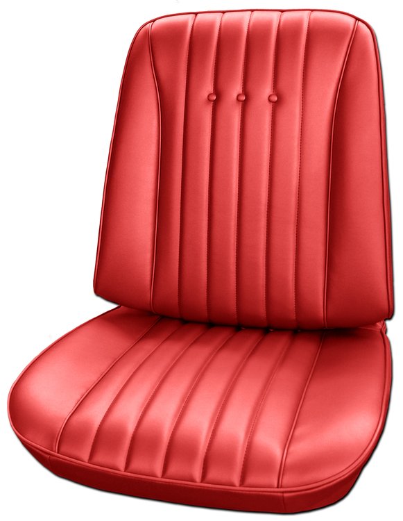 AA68GHE0010501G 68 CHEVELLE/MALIBU/EL CAMINO BUCKETS - RED