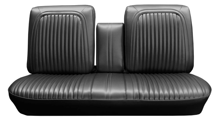 AA68GUD0030100G 68 CUTLASS SUPREME SPLIT BENCH W/ C.A.R. - BLACK