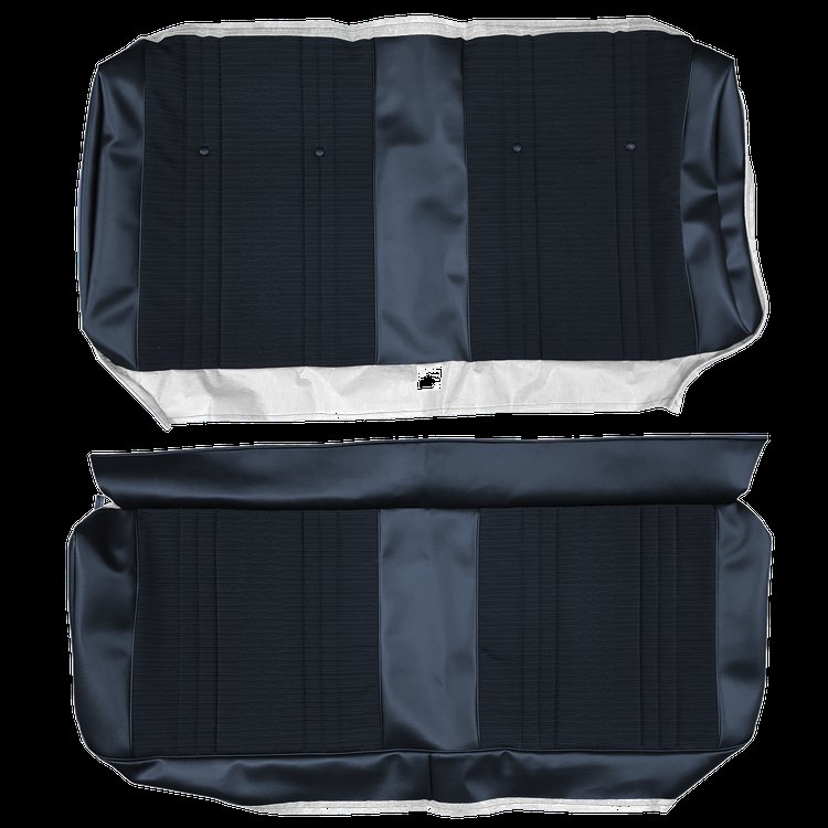 AA69GHC0080312G 69 CHEVELLE/MALIBU CLOTH HTP REAR - NOS DK BLU CLOTH/DK BLU