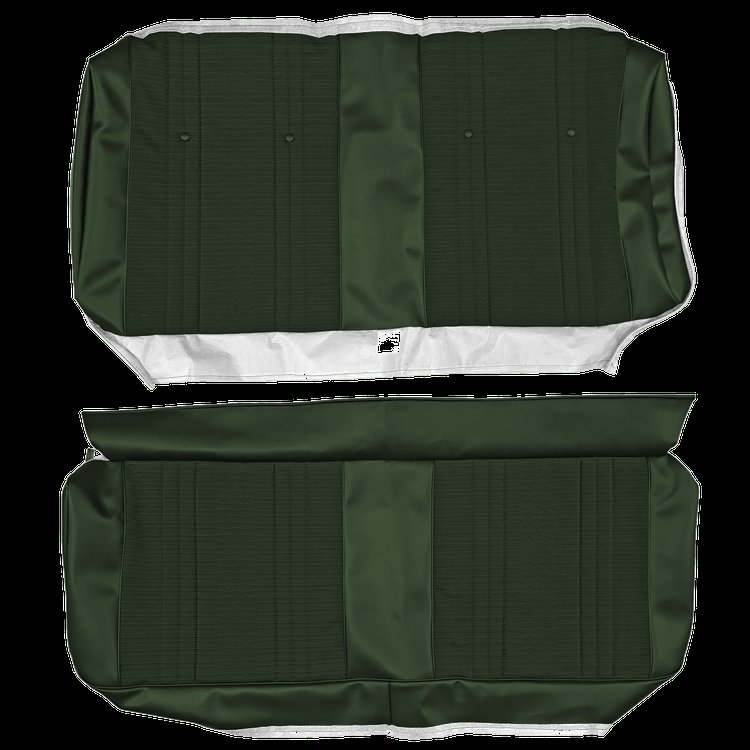 AA69GHC0080411G 69 CHEVELLE/MALIBU CLOTH HTP REAR - NOS DK GRN CLOTH/DK GRN