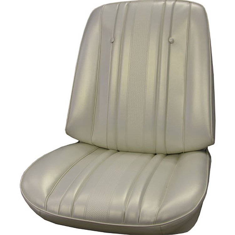 AA69GHE0010239G 69 CHEVELLE/MALIBU/EL CAMINO BUCKETS - METALLIC PARCHMENT