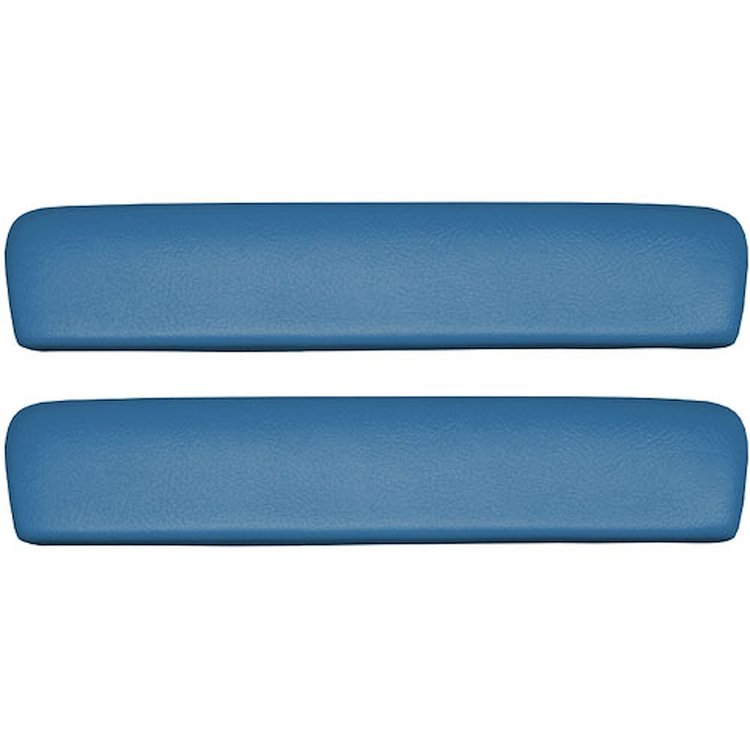 AP65GA-FRT338G 65/67 GM A-BODY FRONT 11 ARMREST PADS - BRT BLUE MADRID