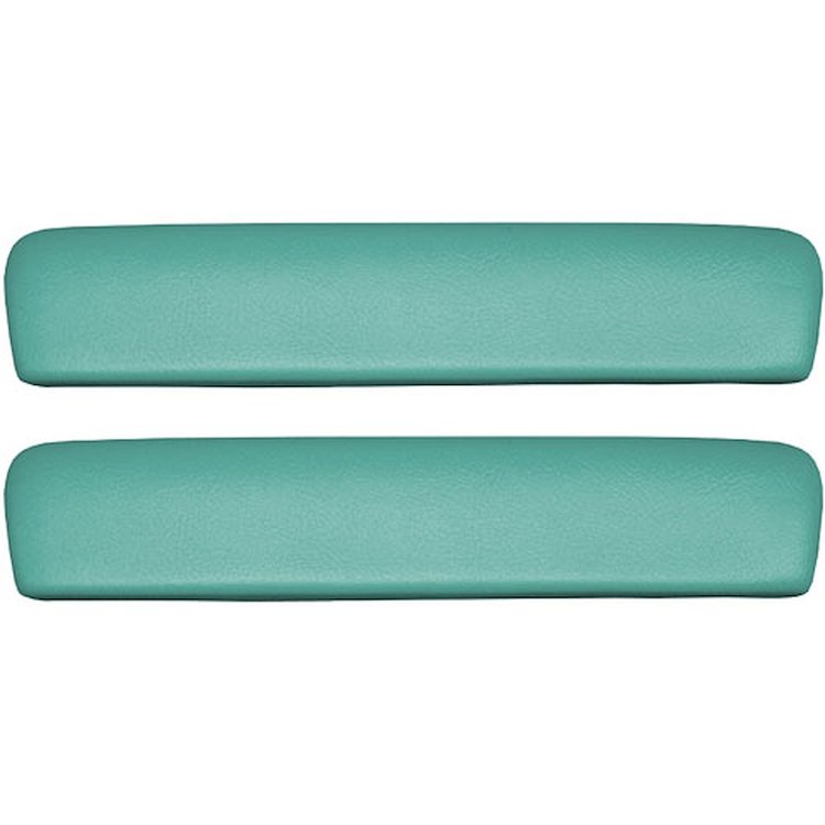 AP65GA-FRT424G 65/67 GM A-BODY FRONT 11 ARMREST PADS - MET TURQ MADRID