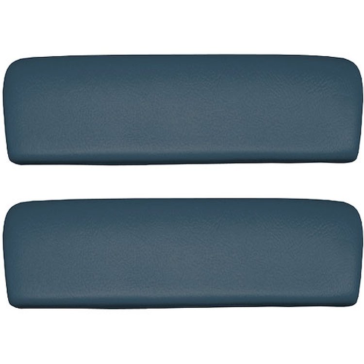 AP65GA-RR343G 65/67 GM A-BODY REAR ARMREST PADS - METALLIC BLUE MADRID