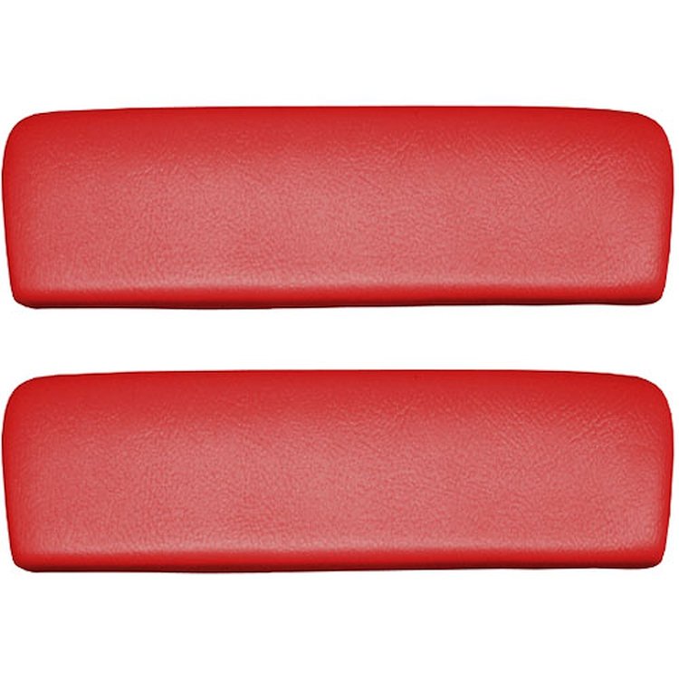 AP65GA-RR501G 65/67 GM A-BODY REAR ARMREST PADS - RED MADRID