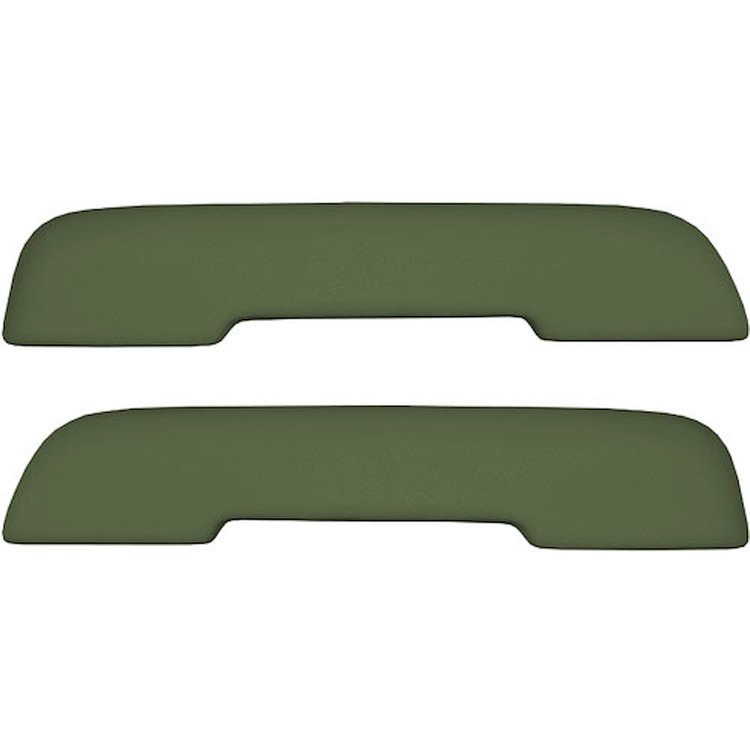 AP68GA-FRT415G 68/72 GM A-BODY FRONT ARMREST PADS - JADE GREEN MADRID