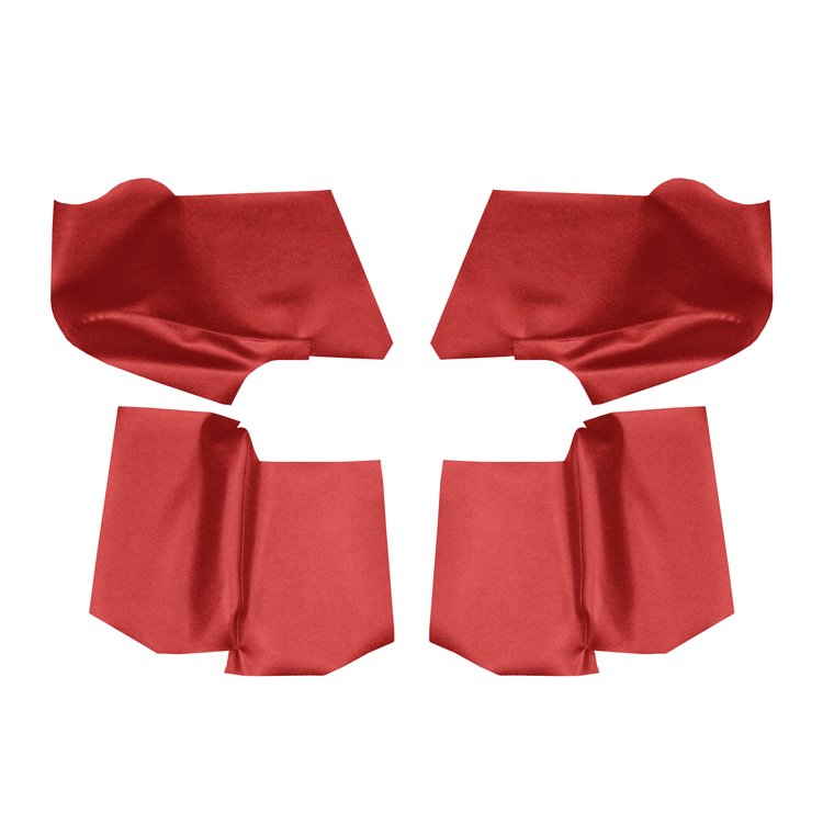 AW66GA00056501G 66/67 GM A-BODY CONVERTIBLE ARMREST/WELL COVERS - RED