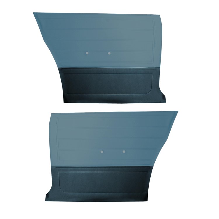DO65GH00048322G 65 CHEVELLE/MALIBU HARDTOP REAR PANELS - MT BLUE/MD BLUE