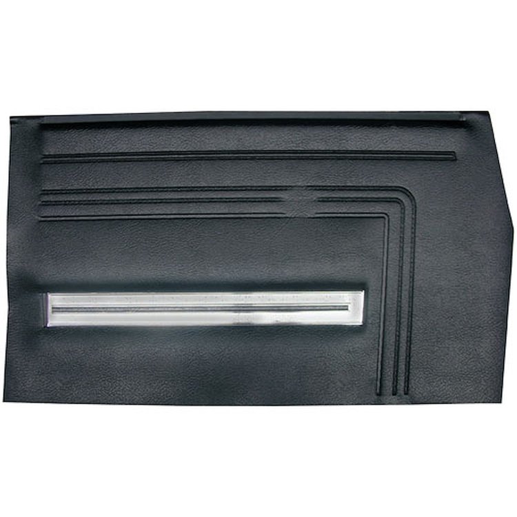DO66GH00056100G 66 CHEVELLE/MALIBU CONV REAR PANELS - BLACK