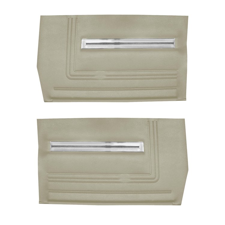 DO66GH00056235G 66 CHEVELLE/MALIBU CONV REAR PANELS - PARCHMENT