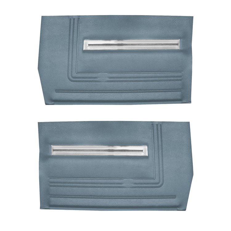 DO66GH00056325G 66 CHEVELLE/MALIBU CONV REAR PANELS - LIGHT BLUE