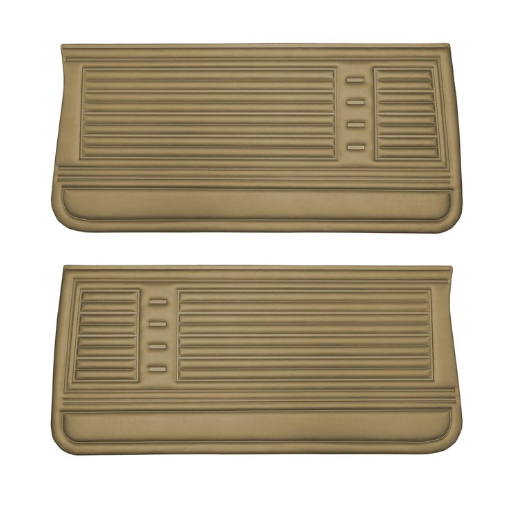 DO67GH00012651G 67 CHEVELLE/MALIBU FRONT DOOR PANELS - GOLD