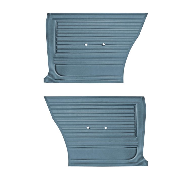 DO67GH00048325G 67 CHEVELLE/MALIBU HARDTOP REAR PANELS - MEDIUM BLUE