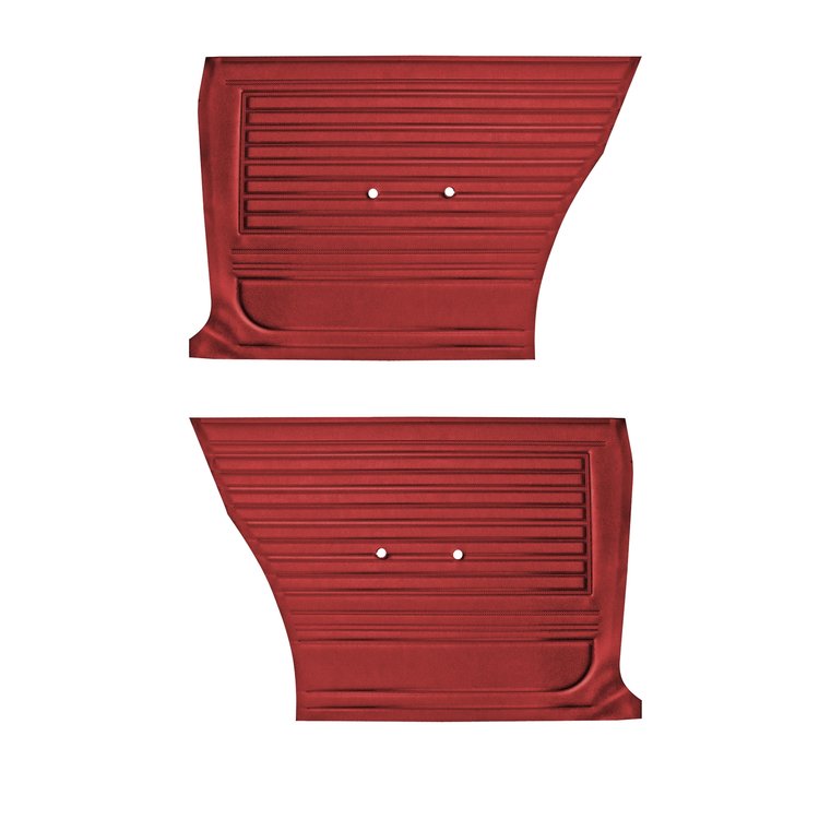 DO67GH00048501G 67 CHEVELLE/MALIBU HARDTOP REAR PANELS - RED
