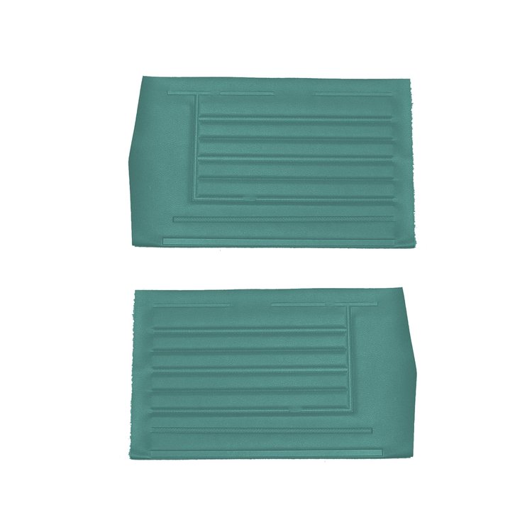 DO67GH00056424G 67 CHEVELLE/MALIBU CONVERTIBLE REAR PANELS - MET. TURQUOISE