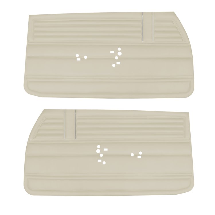DO68GH00012204G 68 CHEVELLE/MALIBU FRONT DOOR PANELS - METALLIC PARCHMENT