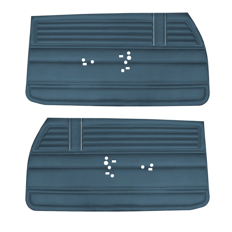 DO68GH00012331G 68 CHEVELLE/MALIBU FRONT DOOR PANELS - BLUE