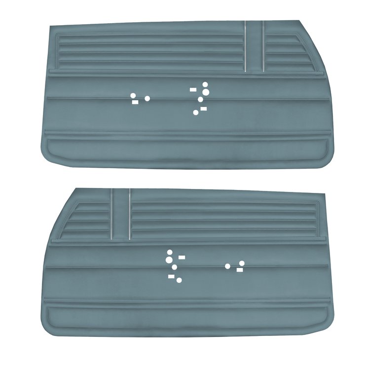 DO68GH00012333G 68 CHEVELLE/MALIBU FRONT DOOR PANELS - TEAL