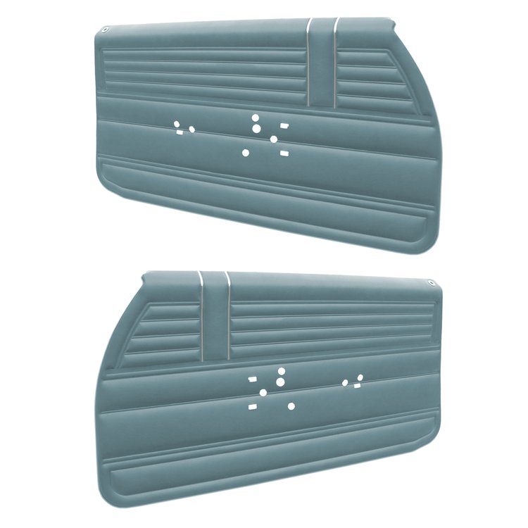DO68GH00012333G-PA 68 CHEVELLE/MALIBU FRONT DOOR ASSEMBLY - TEAL