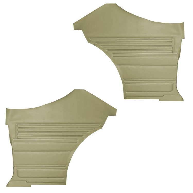 DO68GH00046645G 68 CHEVELLE/MALIBU HARDTOP REAR PANELS - WILLOW GOLD