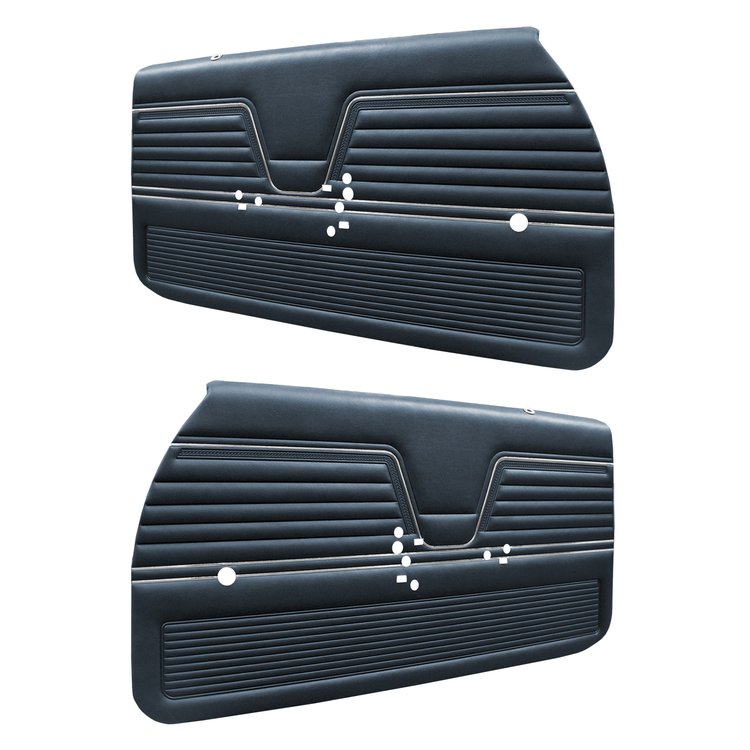 DO69GE00011369G-PA 69 EL CAMINO FRONT DOOR ASSEMBLY - METALLIC BLUE