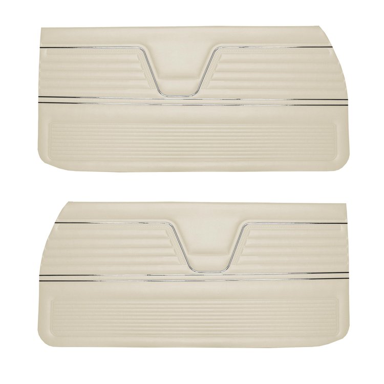DO69GH00012239G 69 CHEVELLE/MALIBU FRONT DOOR PANELS - METALLIC PARCHMENT
