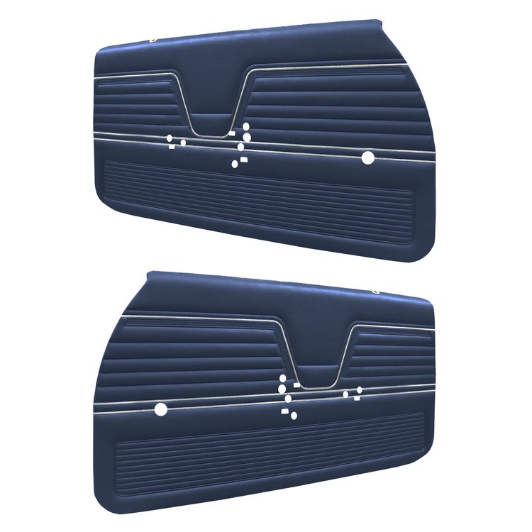 DO69GH00012369G-PA 69 CHEVELLE/MALIBU FRONT DOOR ASSEMBLY - METALLIC BLUE