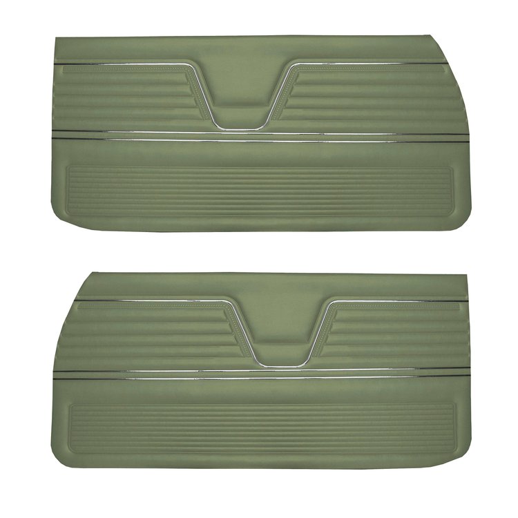DO69GH00012432G 69 CHEVELLE/MALIBU FRONT DOOR PANELS - LIGHT METALLIC GREEN