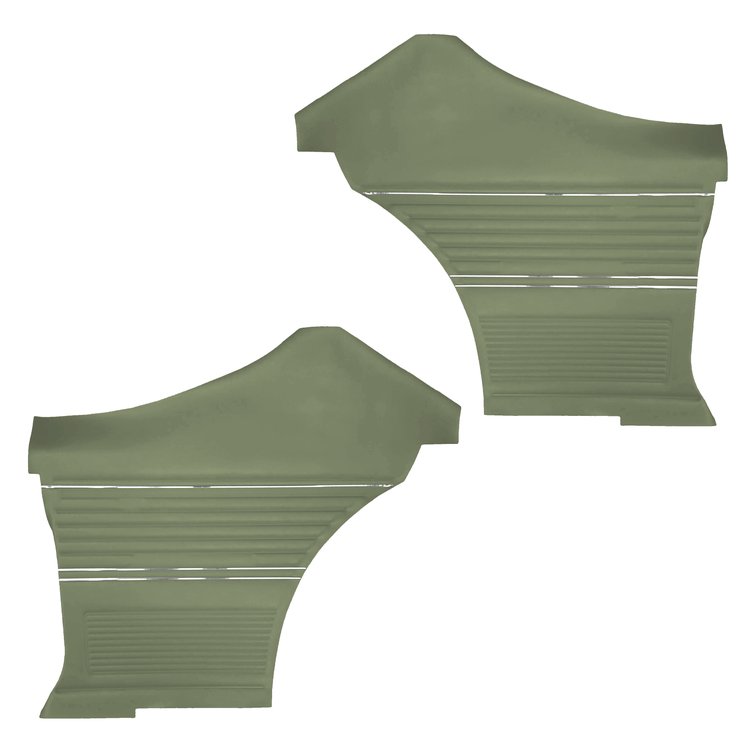 DO69GH00046432G 69 CHEVELLE/MALIBU HARDTOP REAR PANELS - LIGHT MET. GREEN