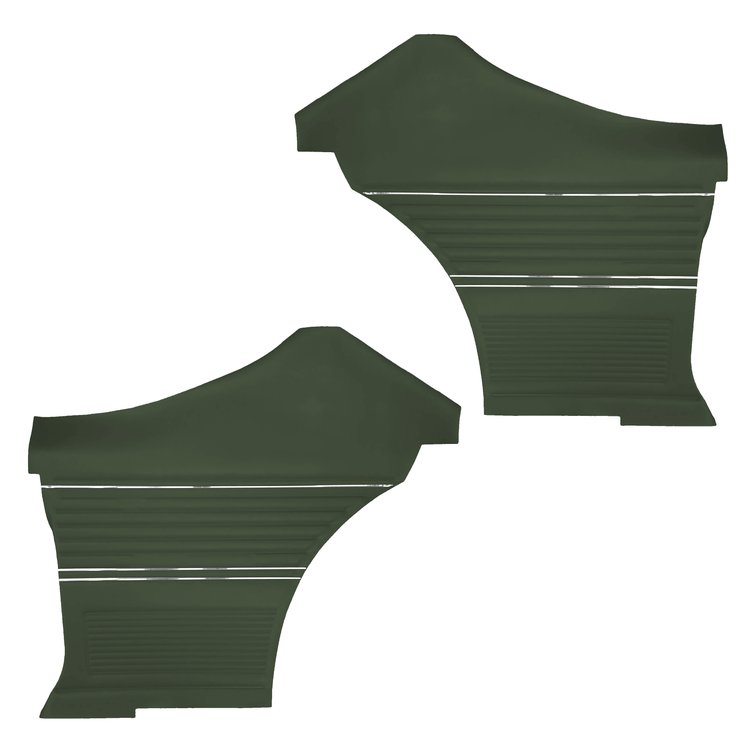 DO69GH00046469G 69 CHEVELLE/MALIBU HARDTOP REAR PANELS - DARK MET. GREEN