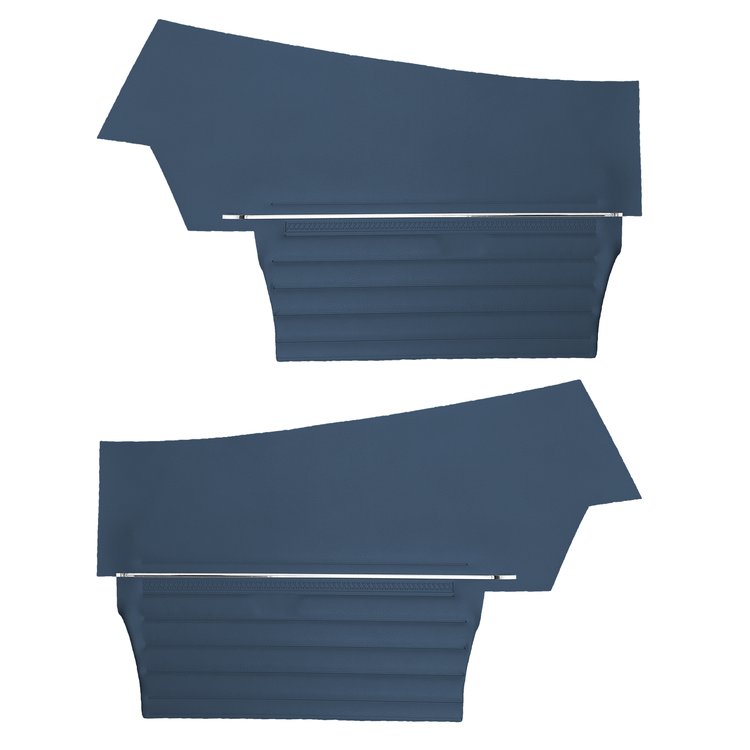 DO69GH00056369G 69 CHEVELLE/MALIBU CONVERTIBLE REAR PANELS - METALLIC BLUE