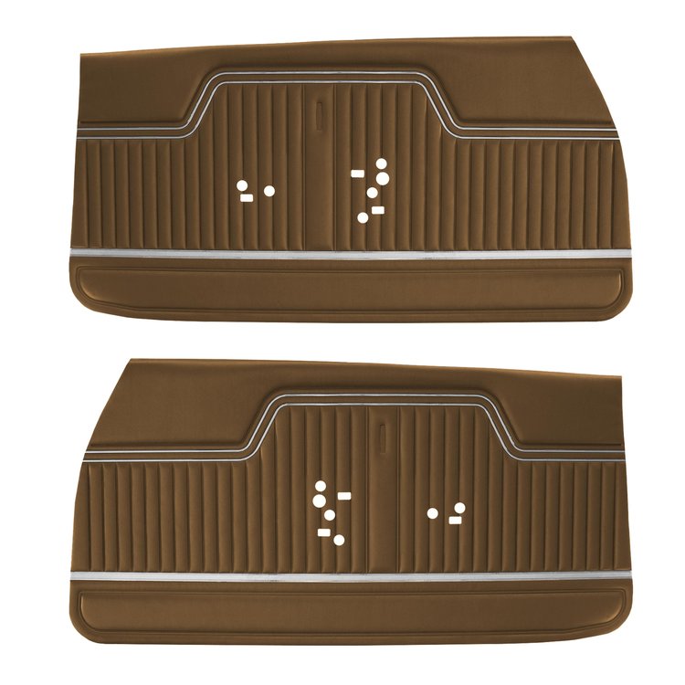 DO70GE00011690G 71 EL CAMINO FRONT DOOR PANELS - SADDLE
