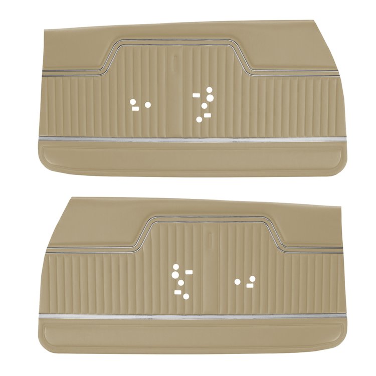 DO70GE00011695G 72 EL CAMINO FRONT DOOR PANELS - SANDALWOOD