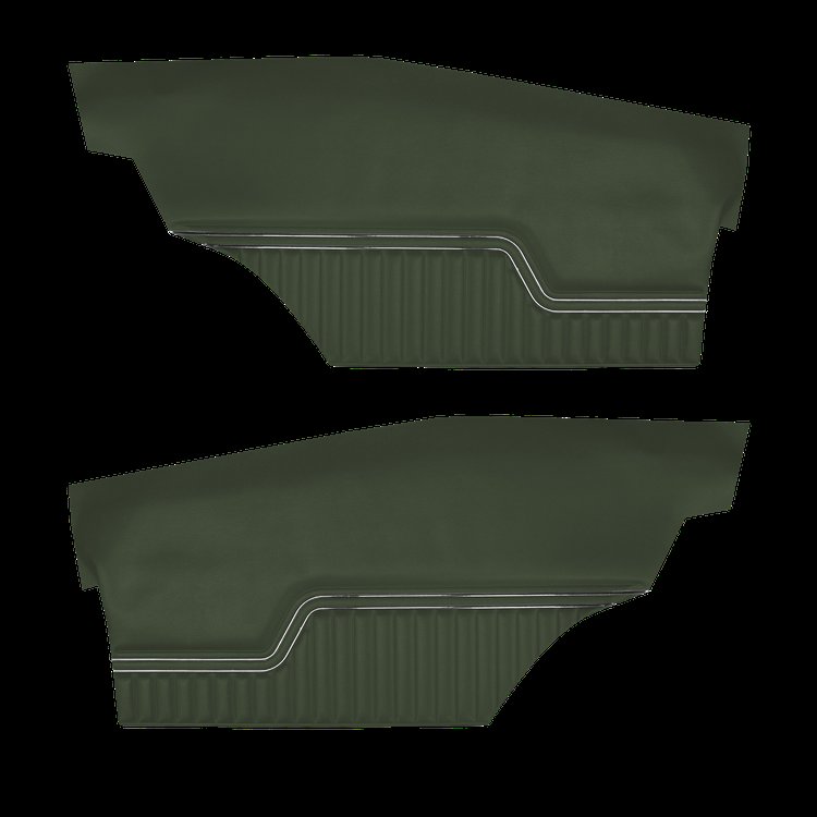 DO70GH00048465G 72 CHEVELLE/MALIBU HARDTOP REAR PANELS - GREEN